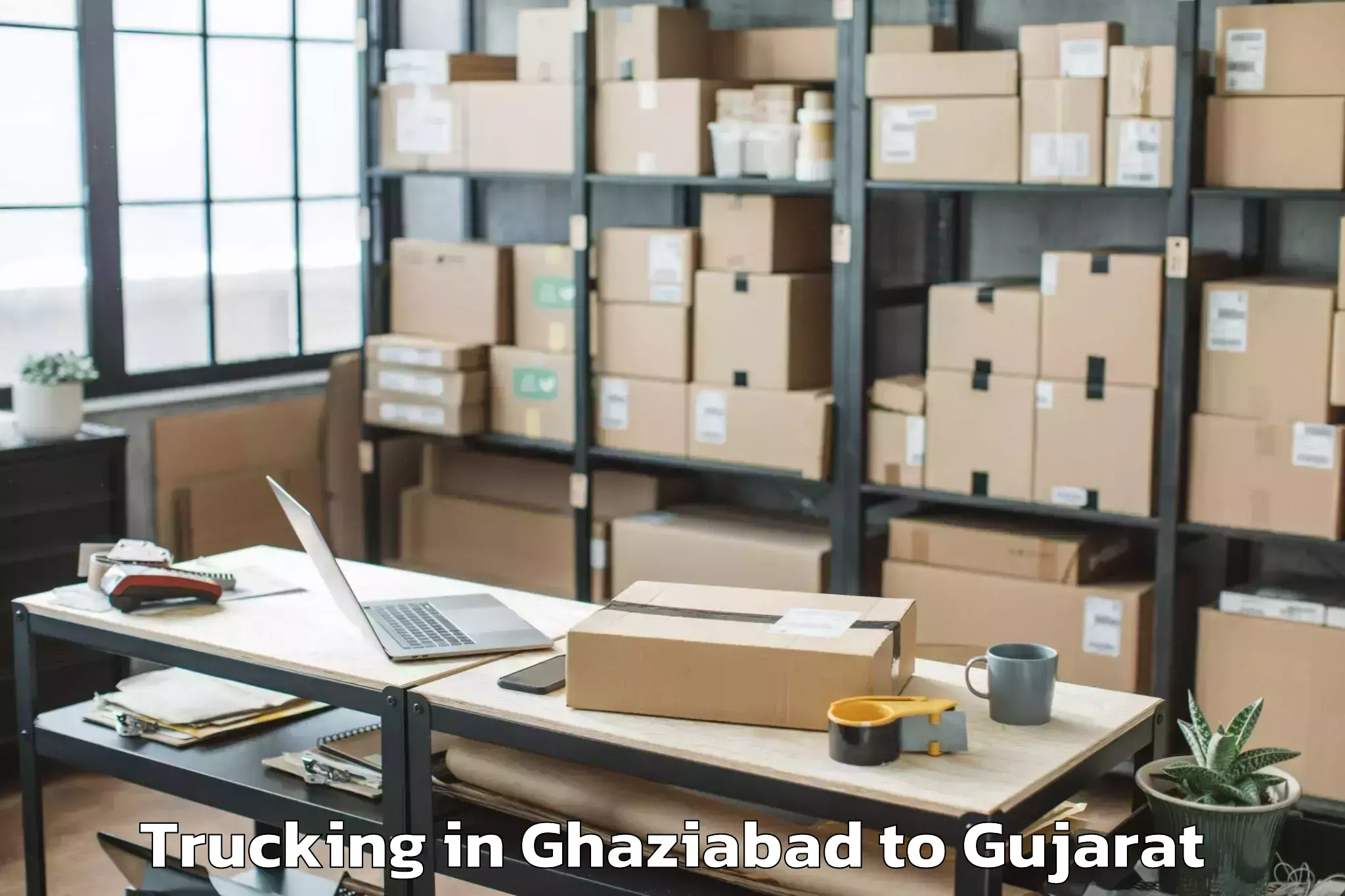 Book Ghaziabad to Jafrabad Trucking